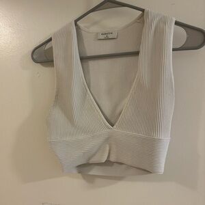 Babaton Ribbed Crop Tank Top